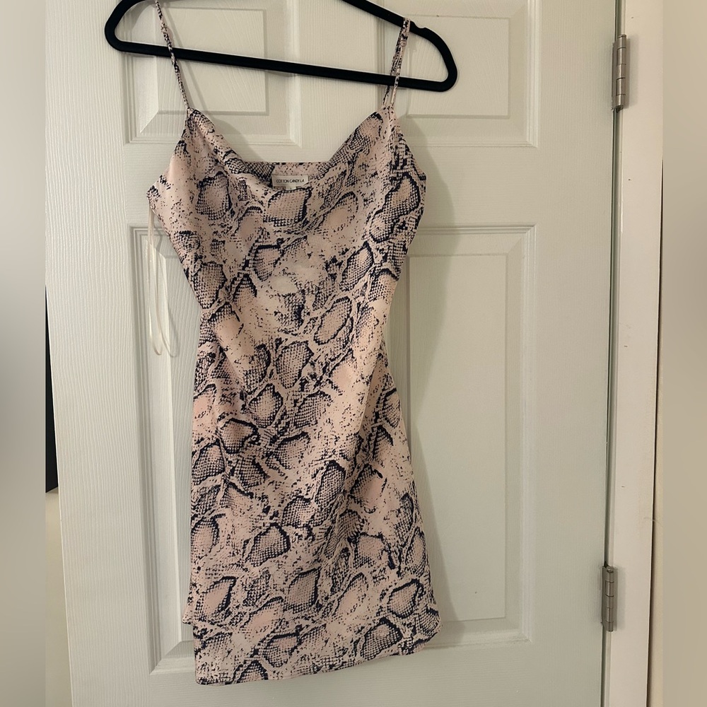 Brand New Pink Snake Print Dress